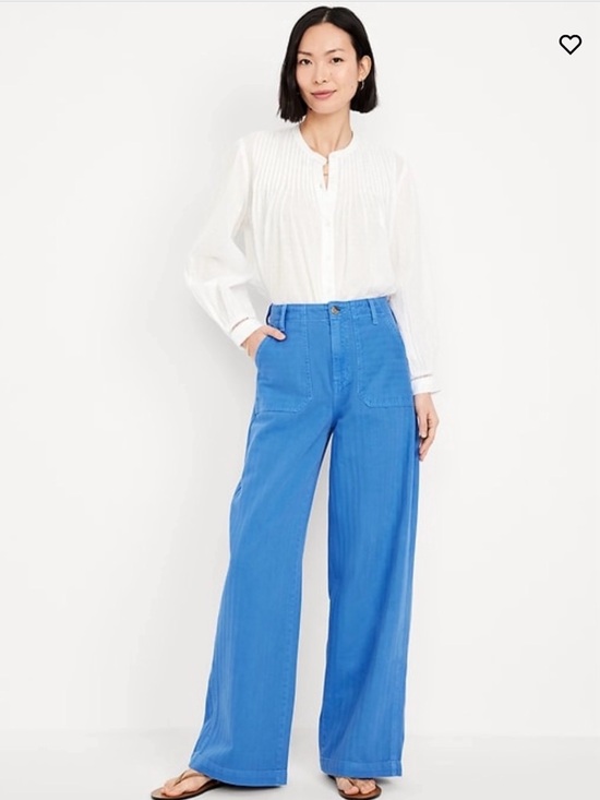 Old Navy Denim - Old Navy Blue High-Rise Baggy Wide Leg Pants